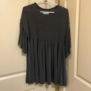 Urban Outfitters flowy gray tunic dress